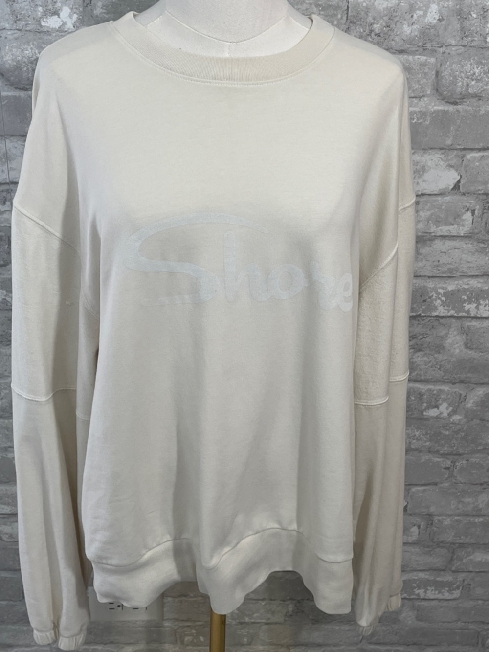 Shore Cream Crewneck Lightweight Sweatshirt